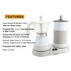 FUOCCI Espresso Maker With Milk Frother; 3 Cups Italian Coffee
