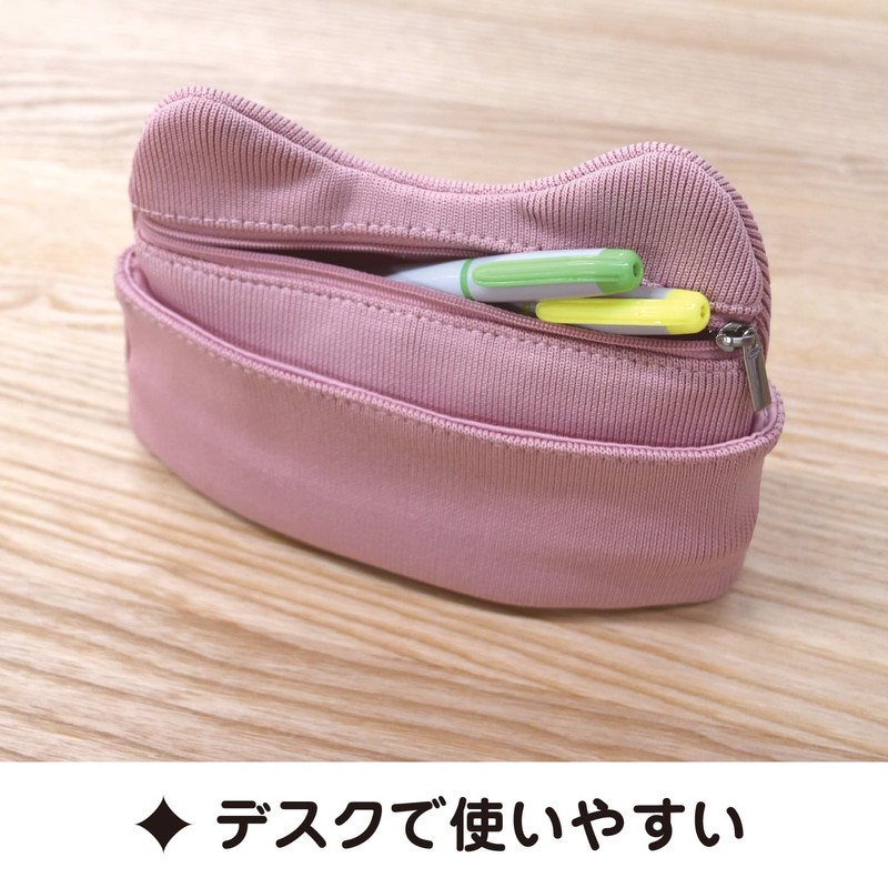Gakken Sta:Ful Pen Case Pen Pouch Note Cover Cat Ear