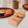 Cabilock Wooden Taco Holder and Sushi Stand - Multi-Function 3-Grid
