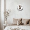 CHGCRAFT Realistic Cat Wall Clock 12 Inch Battery Operated Wall