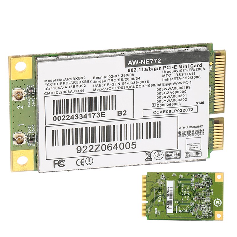 Wireless Network Card AR9280 AR5BXB92 DualBand 5G DriveFree Support for