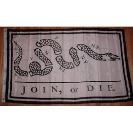 Join or Die 3x5 Flag Benjamin Franklin Snake 3 x 5 NEW, Model: , Home & Tools