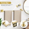 5-Piece Bathroom Hardware Set Brushed Gold Bathroom Hardware Accessories Set