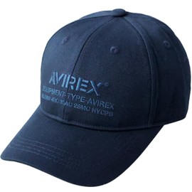 Avilex Men's Military 6 Panel Baseball Cap, Hat, Cotton Cap, Polo Cap, Low Cap, Full Cap, all navy