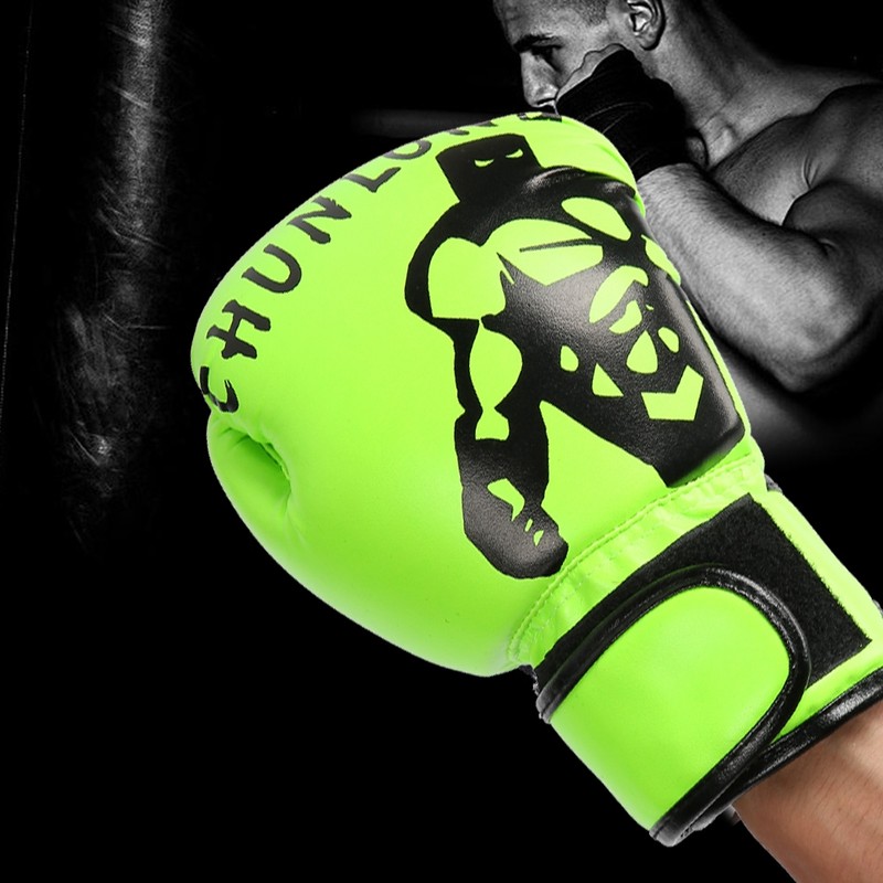 1 Pair Boxing Gloves Sanda Boxglove Kenpo Training Practicing Equipments