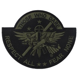 Center Mass SWAT Team - Those Who Dare Patch 5" x 4" Embroidered Patch (OD Subdued) (Sew-on Only)