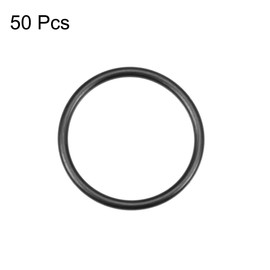 sourcing map Metric Nitrile Rubber O-Rings Seal 34 mm AD 29 mm ID 2.5 mm Width Pack of 50