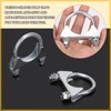 Mardatt 2 pieces 1-3/4 inch (45 mm) exhaust U-clamp, silencer