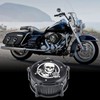 Motorcycle Air Cleaner Skull Style Air Filter Intake Kit Fit