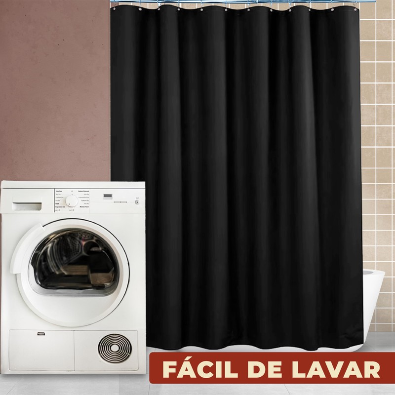 Mebix TRD Cortina de Baño 214x183 cm | Impermeable y