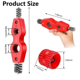 CLKE Rohrschneider und Kupferrohrreiniger-Set, 4-in-1-Rohrentgratwerkzeug für Bohrer, Kupfer-PVC-Rohr, 3-28 mm Rohrschneider zum Schneiden von Kupfer-, Messing-, PVC-Aluminiumrohren, 3-teiliges Set