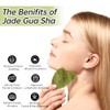 Jade Gua Sha y rodillo facial, juego de herramientas faciales