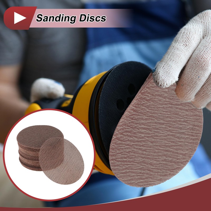 X AUTOHAUX 50 Pcs 6 Inch Abranet Sanding Mesh Anti-Clog