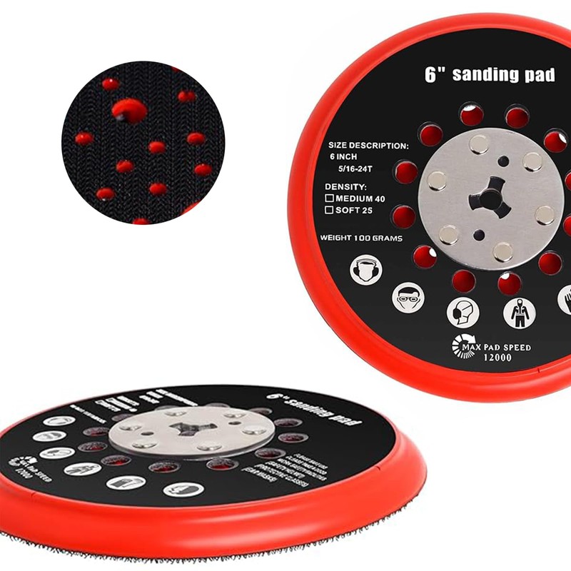 Wjelet Sanding Disc 150 mm with Hook and Loop Compatible
