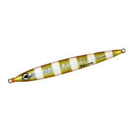 Owner GJA-60 Metal Jig, Shooting Jig Aero 2.1 oz (60 g), 38 Flame Gold Zebra No. 31853