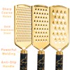 Professional Cheese Grater, Gold Stainless Steel Cheese Grater Handheld, Grater