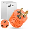 Nilight 30 Amp to 30Amp RV Power Adapter 3Prong Generator
