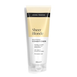 John Frieda Sheer Blonde Brightening Conditioner 250ml. Highlighted Hair Care for Soft Feel and Shine Support