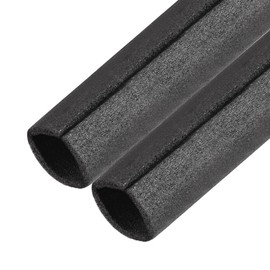 uxcell Foam Tube 1.64 Ft Length 2.34in ID 3.12in OD Hollow Pipe Cover for Protecting Pipes and Heat Preservation Black 2 Pack