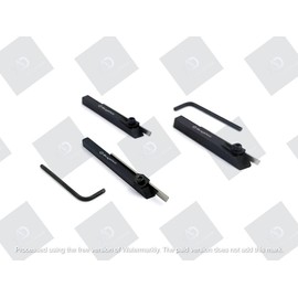 Brand New Set of 3 Mini Lathe Cut Off Parting Tool Holders 6,8 & 10 mm Shanks with HSS Blades