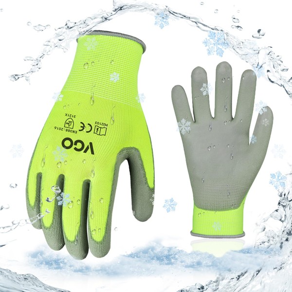 Vgo... 1Pair Cold Weather Gloves,Winter Warm Gardening Gloves,Cold Storage or