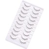 outopen 10 Pairs Bottom Lashes Strip Clear Band Bottom Lash