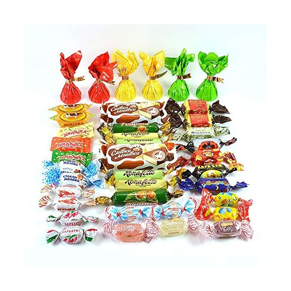 Premium Ukrainian Assorted Candy Mix from Roshen {Up To 40 Different Types of Candy} (4Lb)