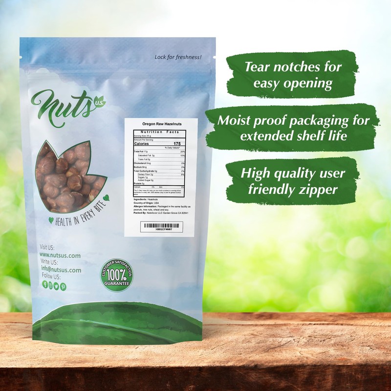 NUTS U.S. - Oregon Hazelnuts (Filberts) | Raw and Unsalted