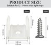 COYUN 50 Pieces Waterproof LED Strip Clips Holder for 12-14mm