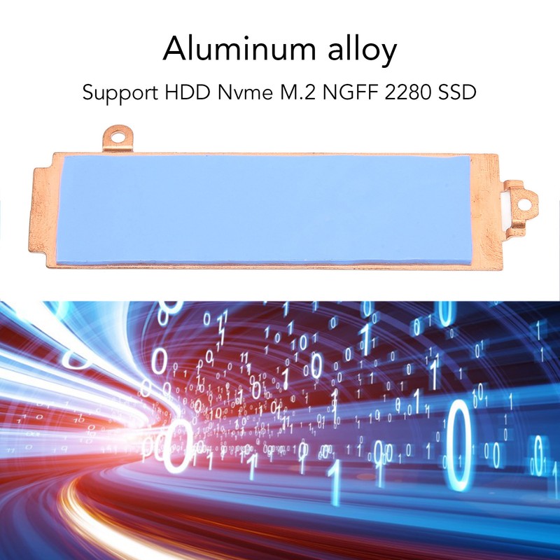 M.2 2280 SSD Heatsink Cover with Bracket for Alienware M15