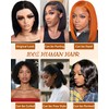 Bob Wig Human Hair 13x4 HD Transparent Lace Front Wig