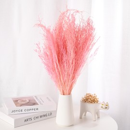 M METERXITY Dried Flowers Bouquet 17" Dry Limonium Flower Bundle for Home Decor/Flower Arrangement Caspia Dried Baby's Breath Flowers Bundle Natural Table Vase Decoration [Pink, 120g]
