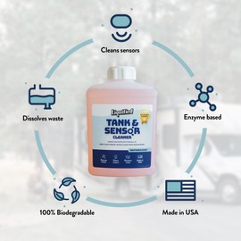Liquified RV Sensor Treatment - RV Black Tank Sensor Cleaner, Highly Concentrated Formula, Deep Clean RV Grey Tanks, Dissolves Waste, Proudly Made in USA