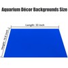 XCNO Blue Black Aquarium Background Poster Fish Tank Background Wallpaper