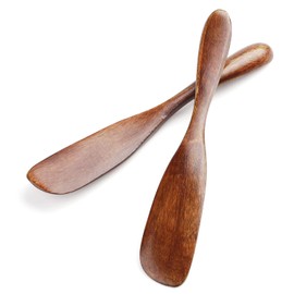 CHWAIKA Cheese Spreader Wooden Butter Knife Spreader Set of 10 Cheese Spreader Knives for Cheese Butter Cream Icing Jam (PAINT)