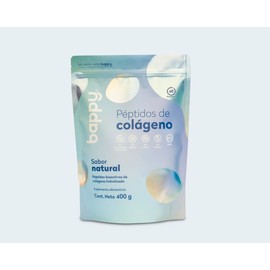 BAPPY - Péptidos de Colágeno Hidrolizado en Polvo - Porcino Tipo II - Sin Sabor - 400 gr - 40 Días - para Adultos