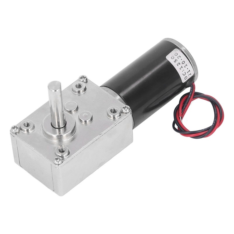 DC Geared Motor Small 18W Large Torsion Reversible Turbine Worm