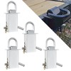 Heavy-Duty Trailer Stake Pocket D Rings with Anti-Loss Cord, Adjustable