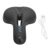 Road Bike Saddle Black Hollow Ergonomic Soft Silicone Sponge Tail