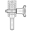 Toggle Ball Nyloc Locking Pin Shape A THERMOPLASTIC, Diameter 6