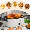 24 Quart Electric Roaster Oven with Visible & Self-Basting Lid,