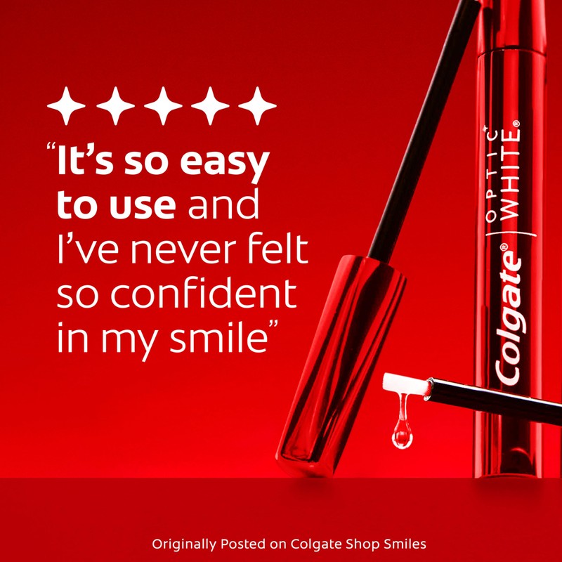 Colgate Optic White Overnight Teeth Whitening Pen, Teeth Stain Remover,