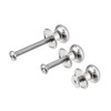 sourcing map 10mm Head Dia. Round Knobs Pull Handle, Zinc