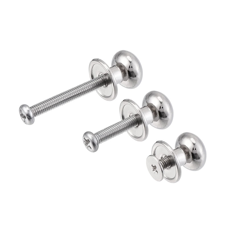 sourcing map 10mm Head Dia. Round Knobs Pull Handle, Zinc