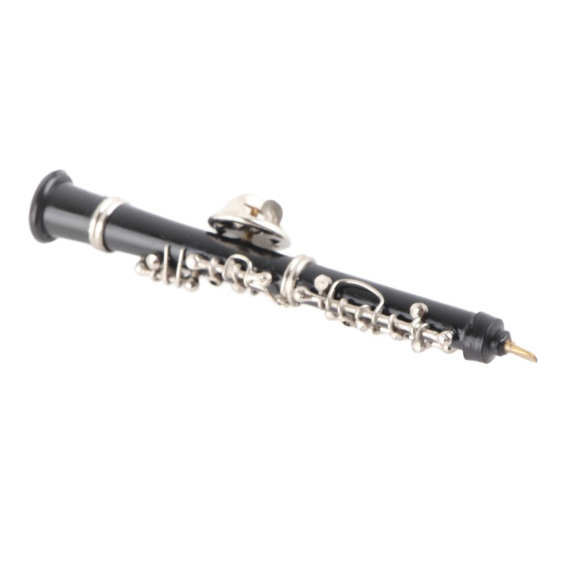 Oboe Brooch Pin Fashion Elegant Simulation Metal Musical Instrument Brooch