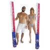 POZA 2 Pack Jumbo Texas Flag Inflatable Pool Noodle Floats