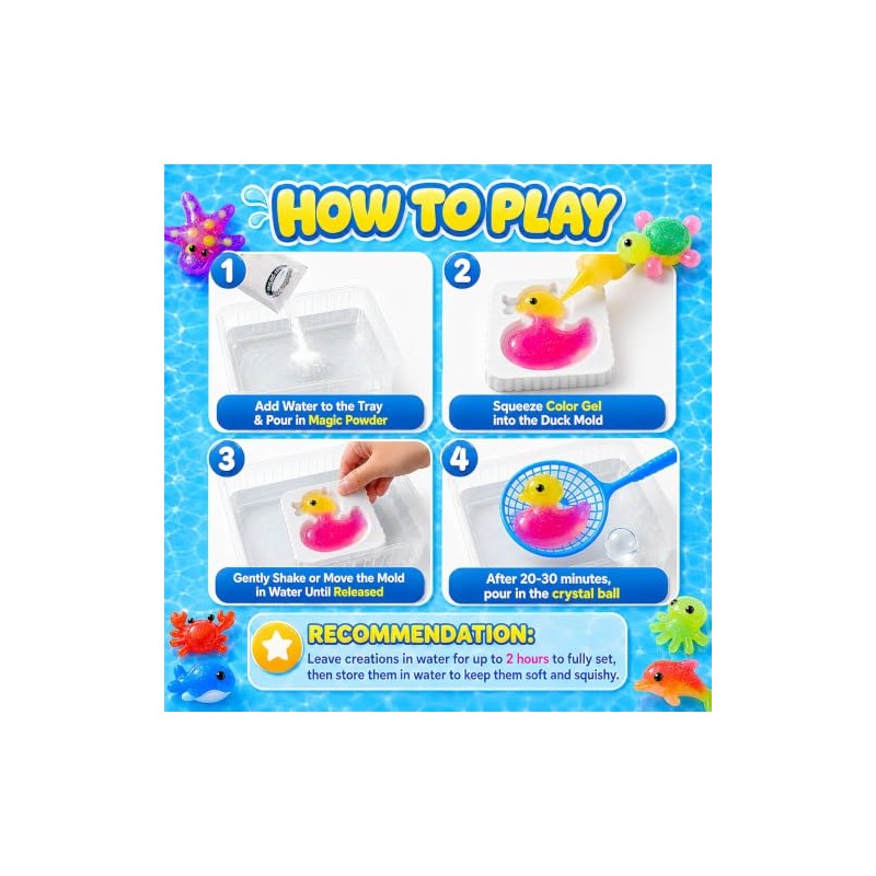 Remethsu Magic Water Elf Kit para niños, 42 botellas de