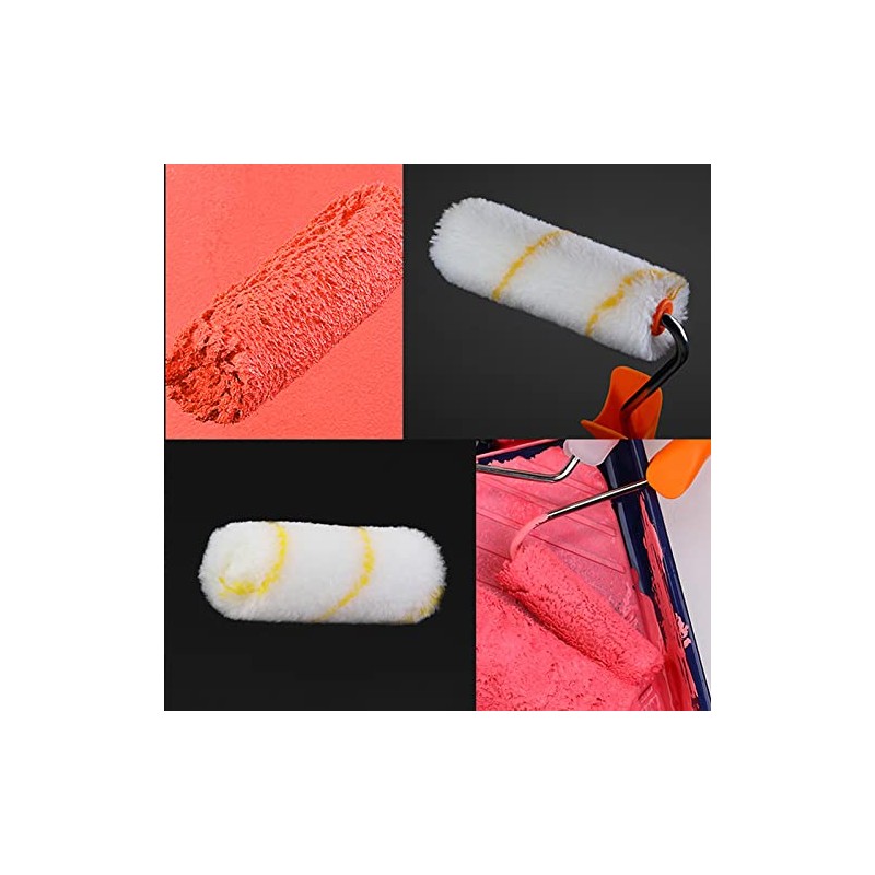 100 Pieces 4 Inch Paint Roller Covers Small Roller Nap