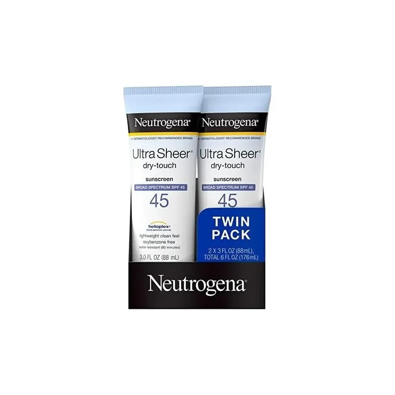 2x Neutrogena Protector Solar Ultra Sheer Dry-touch 45 Fps