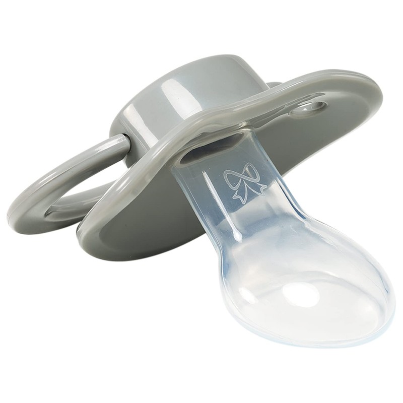 CutiePlusU Adult Size Dummy - Large Teat Shield Grey